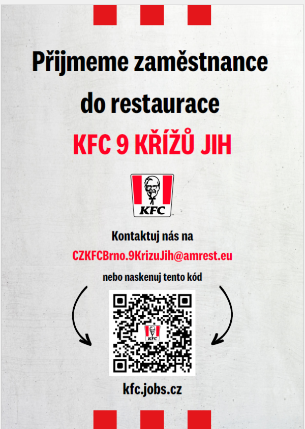 Pracovník v KFC 9 KŘÍŽŮ